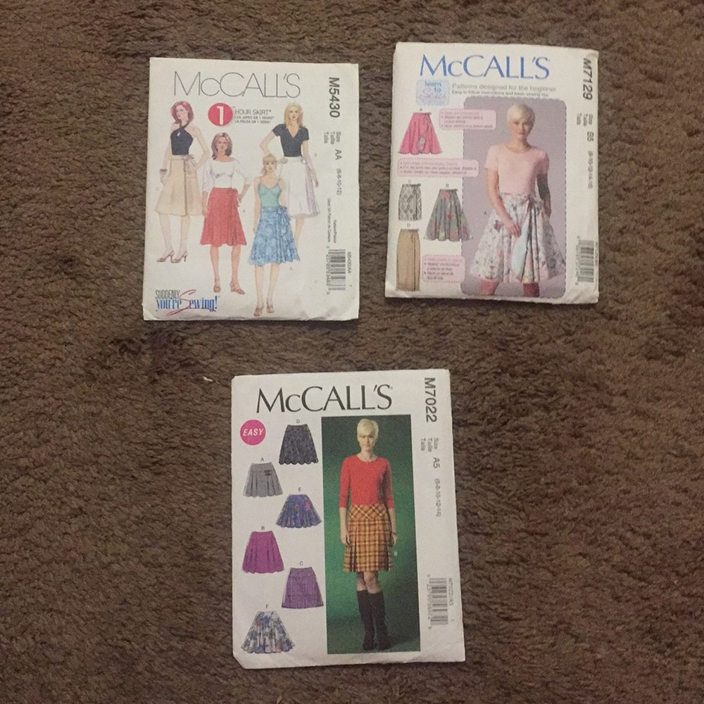 Lot of Three Skirt Patterns